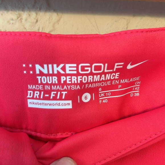 Nike pro tennis golf skort size 6 coral, orange, blue navy blue 6 pairs - Picture 7 of 8